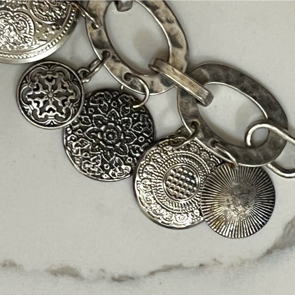 Lost in the 🔥 Multi-Textured Charm Bib Necklace - Picture 4 of 8